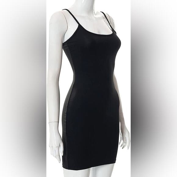 AnotherChill Black Casual Body Con Sleeveless Slip Dress  Size Small NWT - Picture 8 of 9